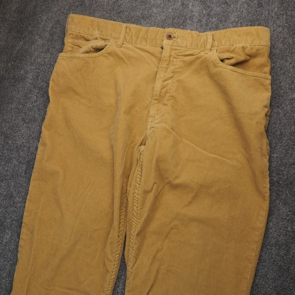 Polo Golf Ralph Lauren Corduroy Pants Mens 36x30 Classic Fit Tan Solid Preppy